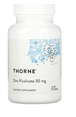 Цинк пиколинат 30 мг 180 капсул Thorne IHerb