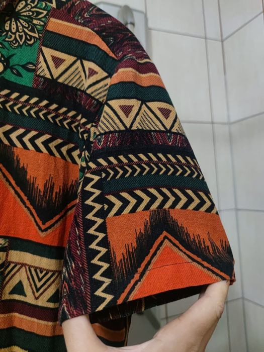 Koszulka bluzka L koszula Manfinity hawajska t-shirt polo kolorowa pol