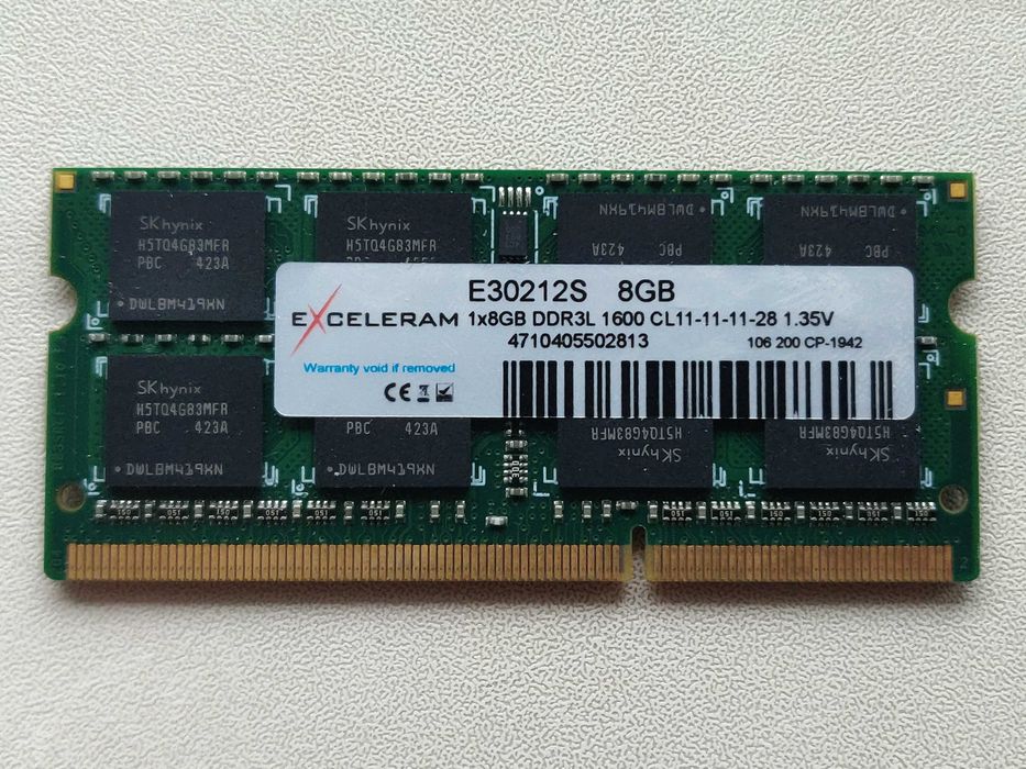 Оперативна пам'ять EXCELERAM DDR3L 16GB (2х8Gb)