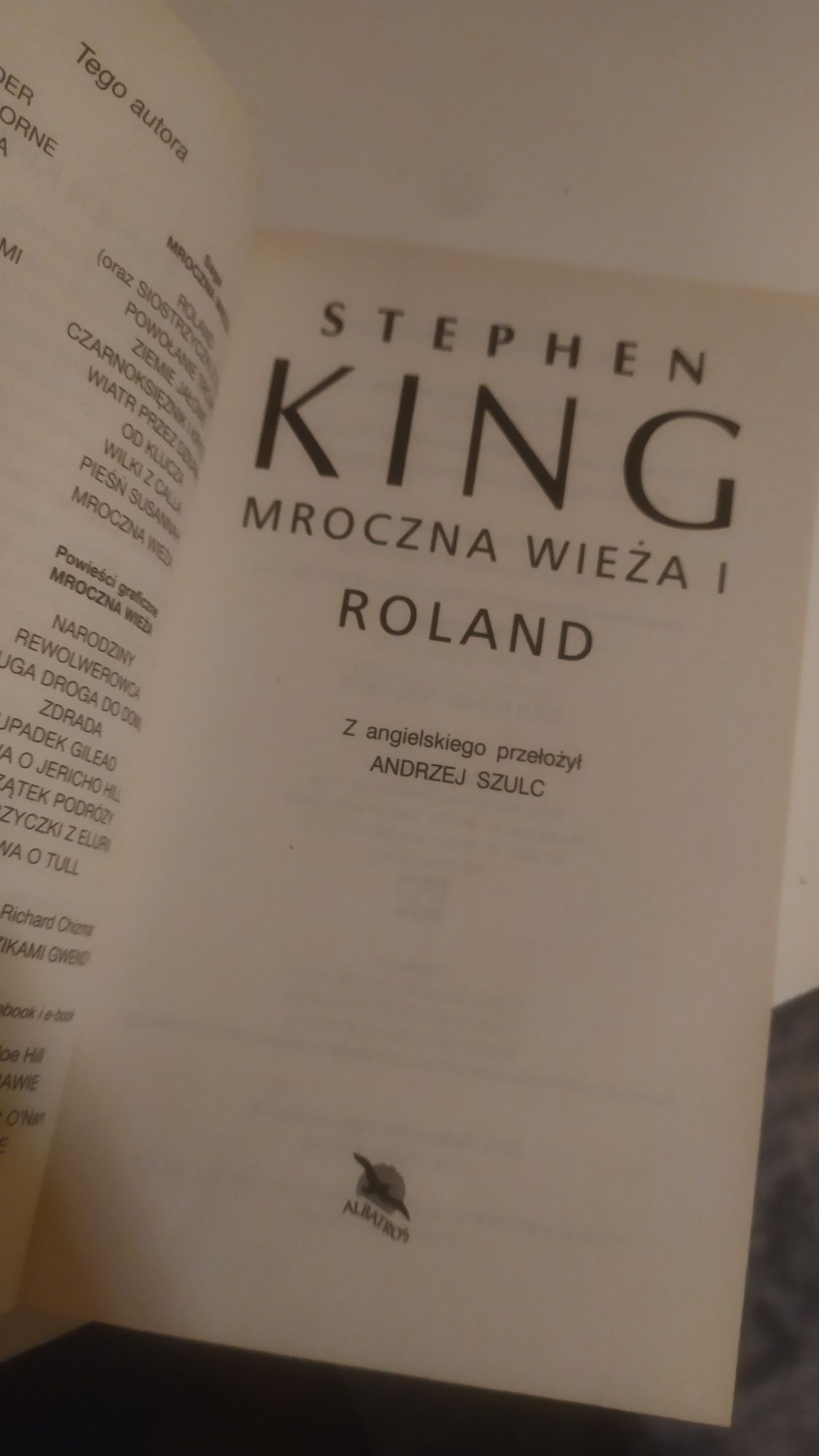 Stephen King  Roland Mroczna Wieża 1