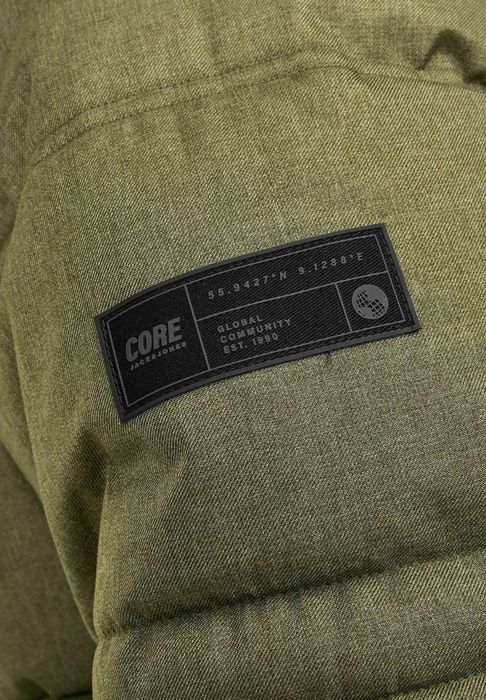 Новий Пуховик короткий чоловічий Jack & Jones колір хаккі олива