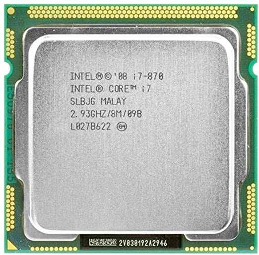 Процессор ТОП LGA1156 Intel Core i7 870 8x2.93GHz 8Mb Cashe 95W