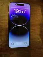 Apple IPhone 14 Pro 128GB ciemnofioletowy w dobrym stanie 84% bateria