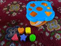 Wiaderko sorter klocków- zabawka edukacyjna Playgo