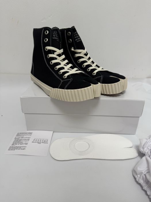 кеды Maison Margiela Tabi high 42 43 High black balenciaga rick owens