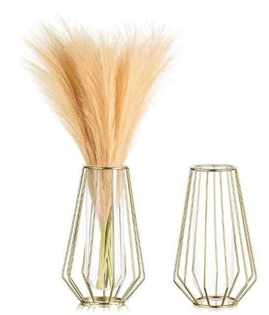 Wazon złoty - zestaw 2 szt boho / glamour / loft