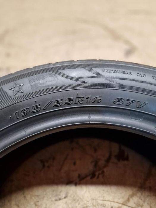 Opony Hankook 195/55 R16 87V – komplet 2 sztuki – bieżnik ok. 7 mm