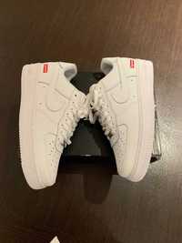 Supreme x Nike Air Force 1 White Shoes EU 42