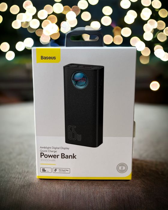 PowerBank Baseus 30 000mah 65w, 1 рік гарантії, тільки з фабрики