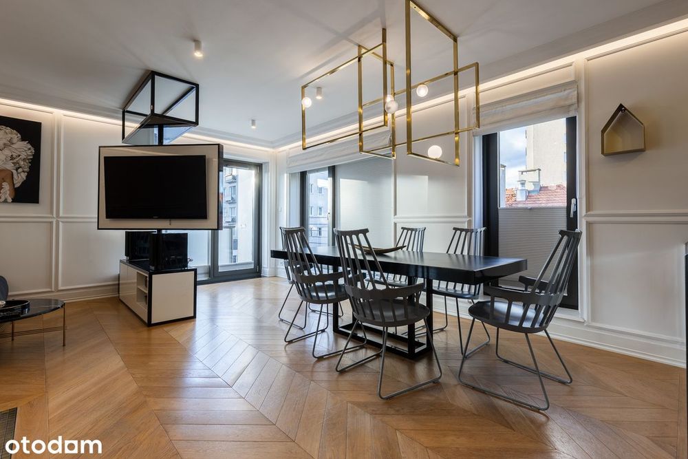 Dwupoziomowy designerski apartament w centrum Gdyni