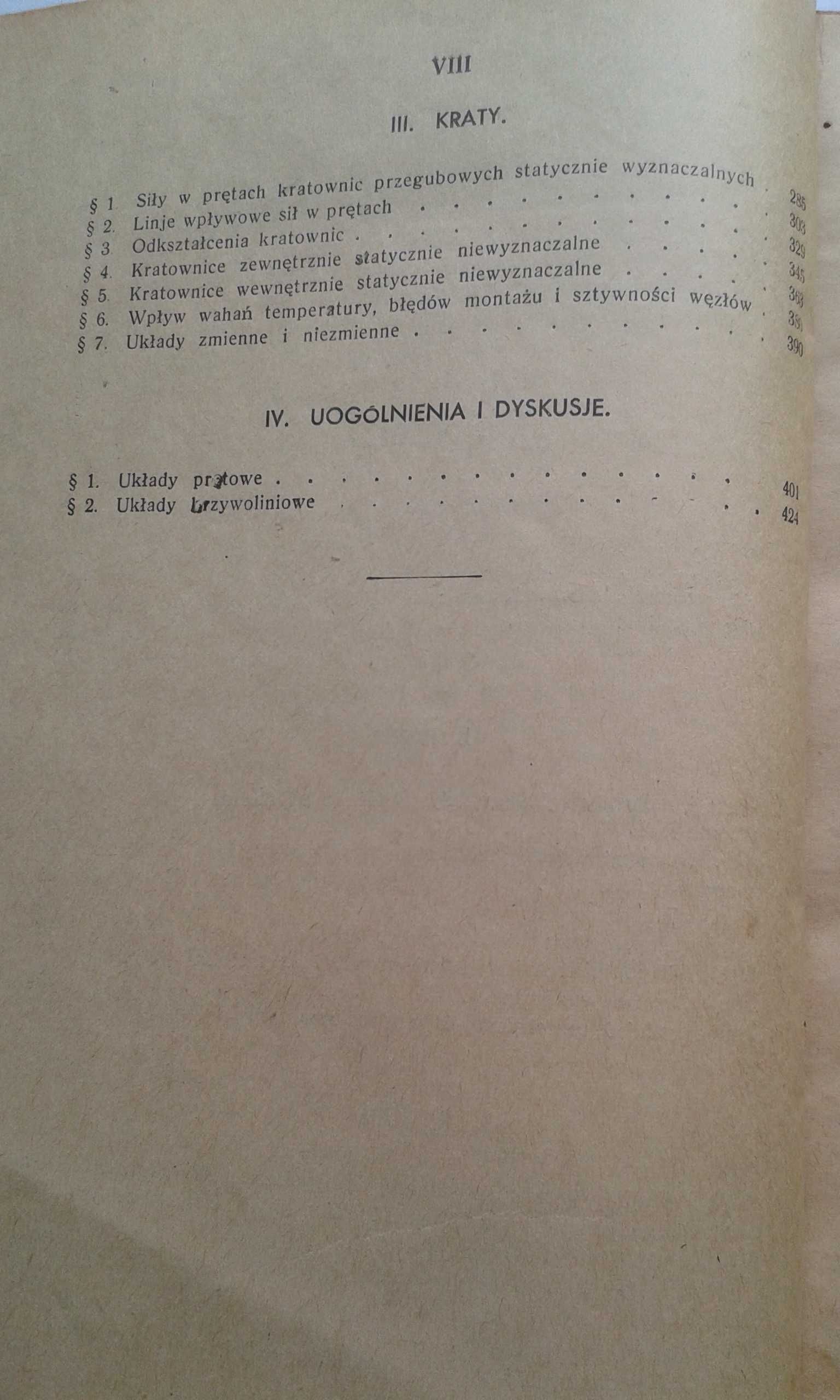 Zadania z teorii ram, łuków i krat - Witold Wierzbicki
