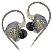 Динамічні навушники KZ EDX Lite сірого кольору (нові, запаковані)