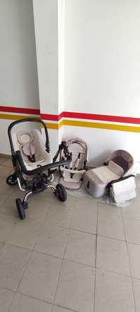 Carrinho de bebe Jané Epic (carrinho com cadeira + ovinho + alcofa)