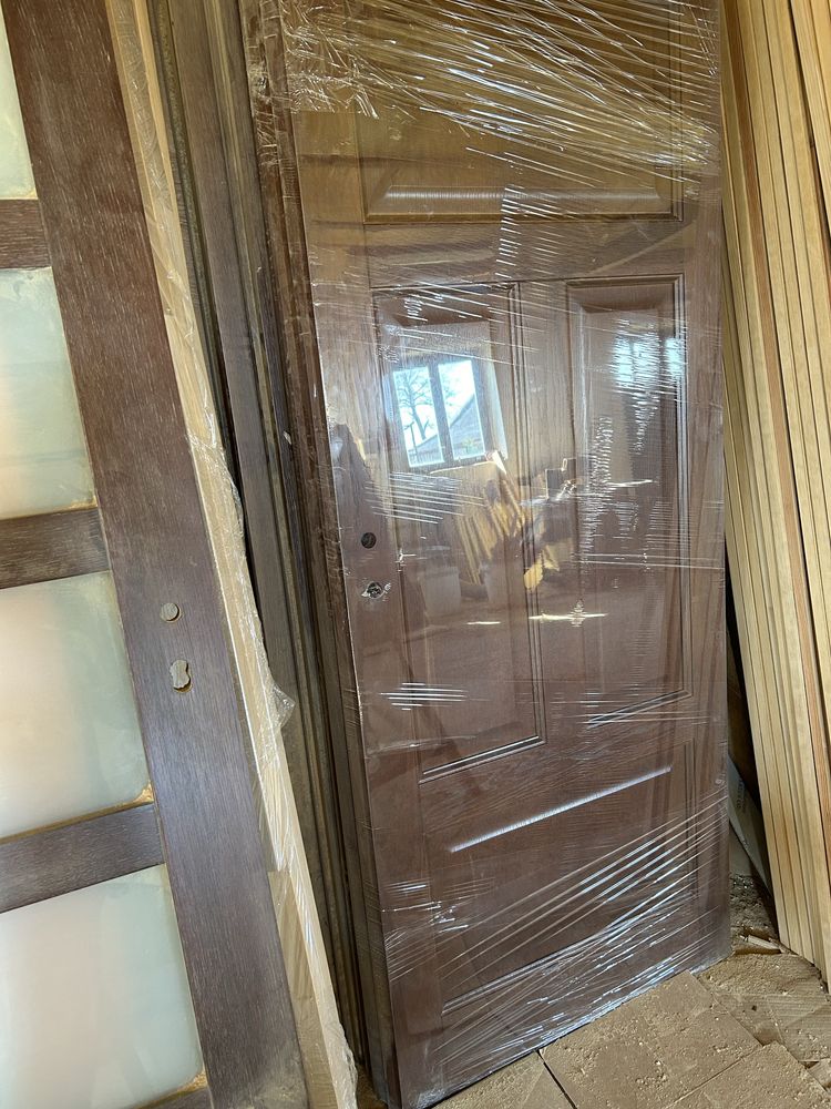 Drzwi drewniane zewnętrzne wewnętrzne