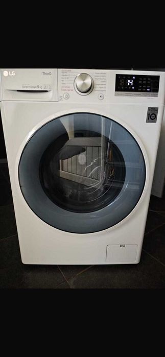 Máquina de lavar roupa LG — 9kg, Inverter, como nova e com garantia