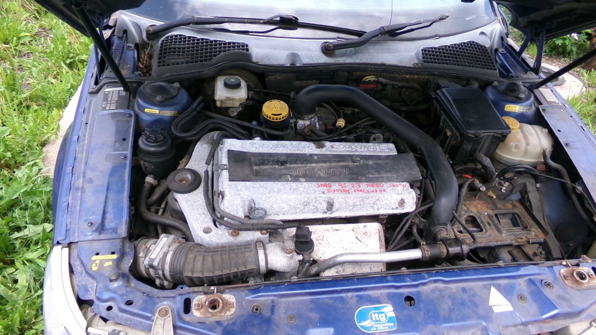 Cze5 Silnik +  skrzynia biegów swap kompletny saab 95 aero 2.3T