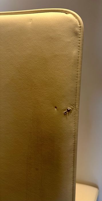 2 cadeiras brancas costas altas