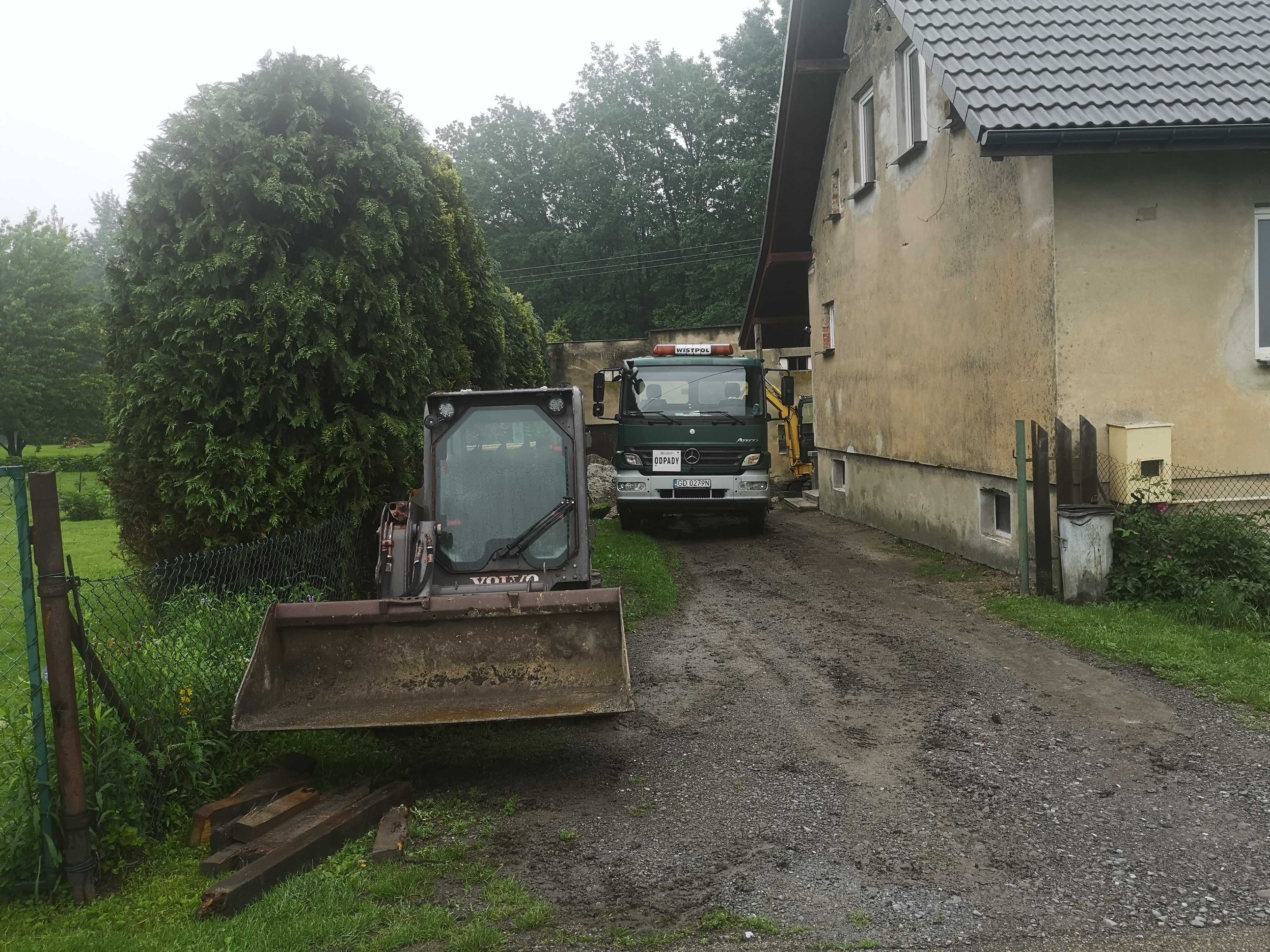 Wywoz gruzu remontowych cegieł kontener kontenery kp5 i kp7