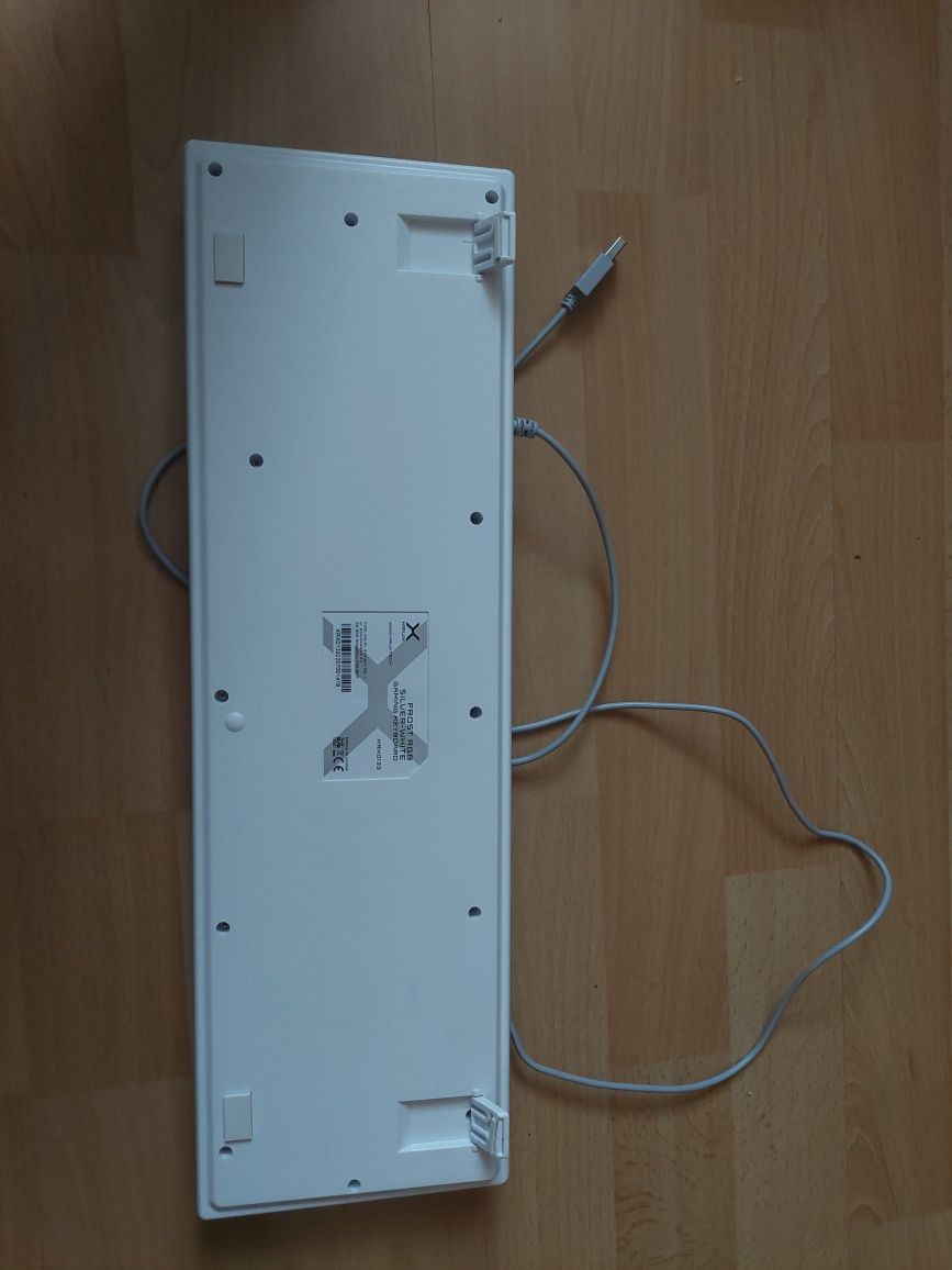Klawiatura krux frost silver-white RGB