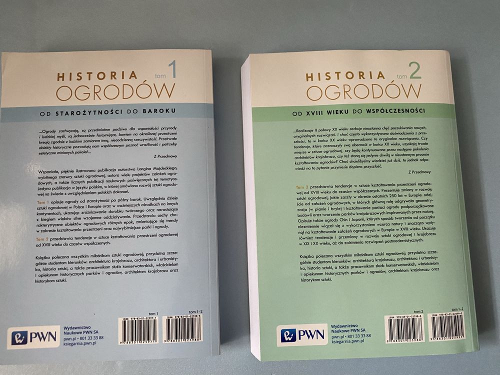 Historia Ogrodów tom 1 i 2