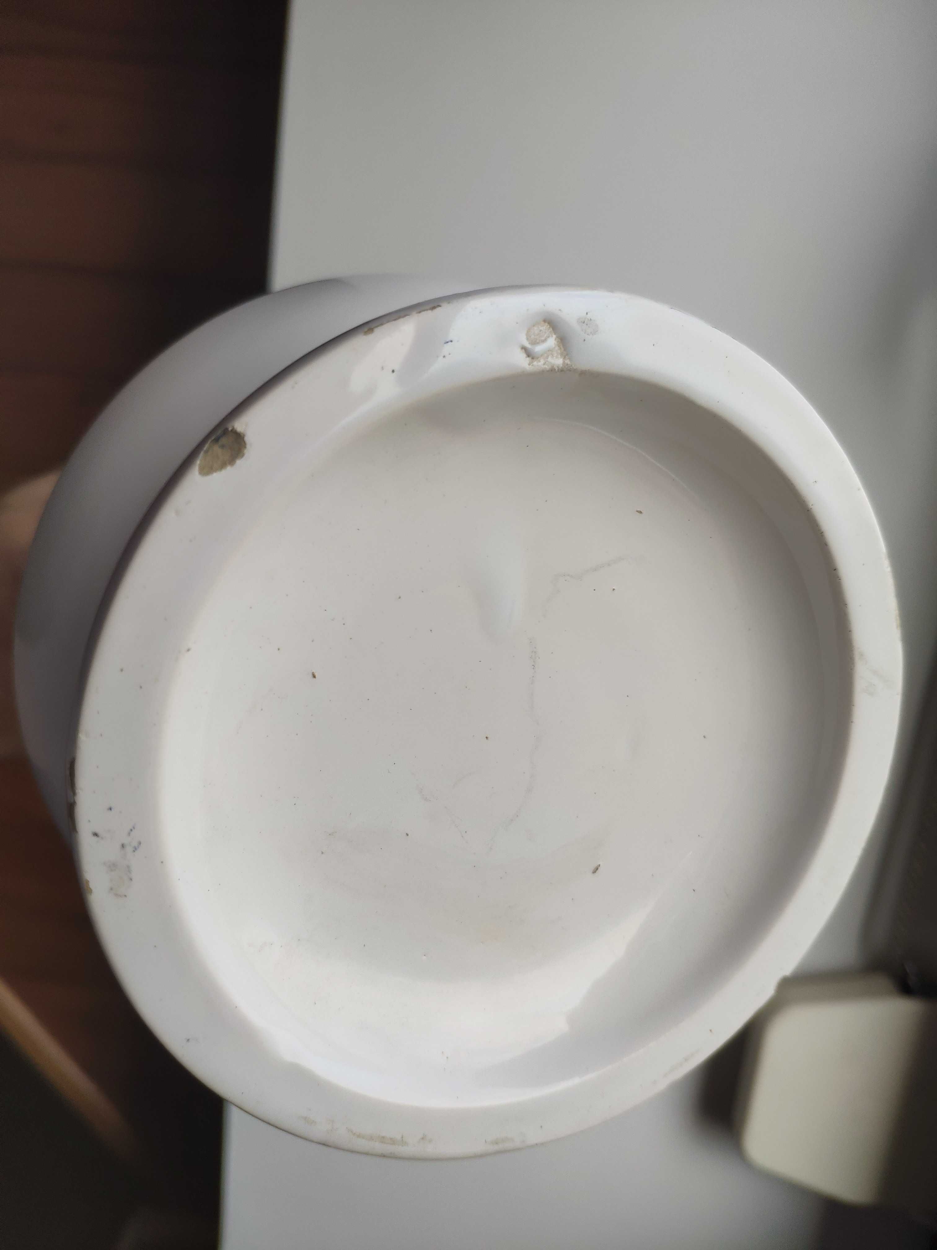 Stara francuska porcelanowa lampa naftowa nr 68