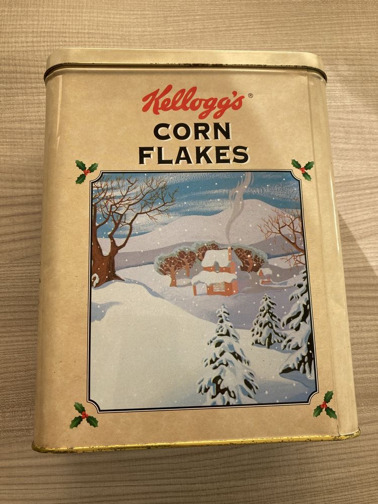 Caixa de Lata de Natal da kelloggs