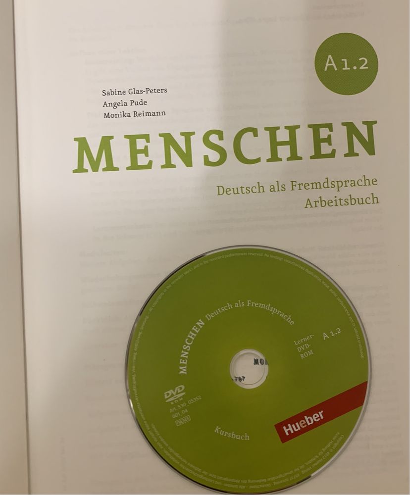 Menschen A 1.2. Набір( підручник, робочий зошит + 2 диски)