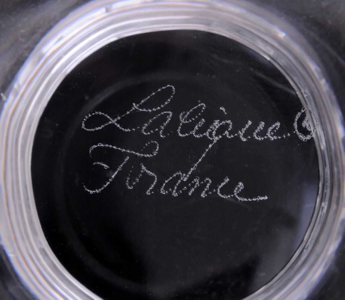 WAZON LALIQUE DAMPIERRE kryształ FRANCJA sygnowany proj. 1948 unikat