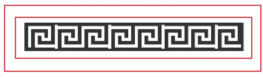 Wzór grecki do spawania CNC do balustrada ogrodzeń ozdoba 3, 4, 6mm