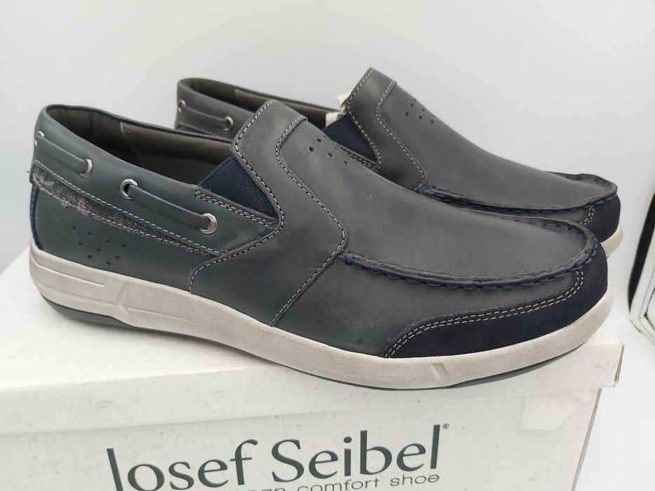 Nowe trzewiki JOSEF SEIBEL skorzane mokasyny 41 c182 enrico 04