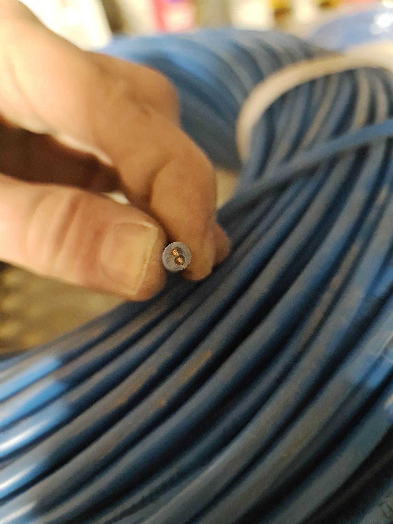 Kabel przewód elastyczny  2 x 0,75 mm2  300/500V niebieski do stref ex