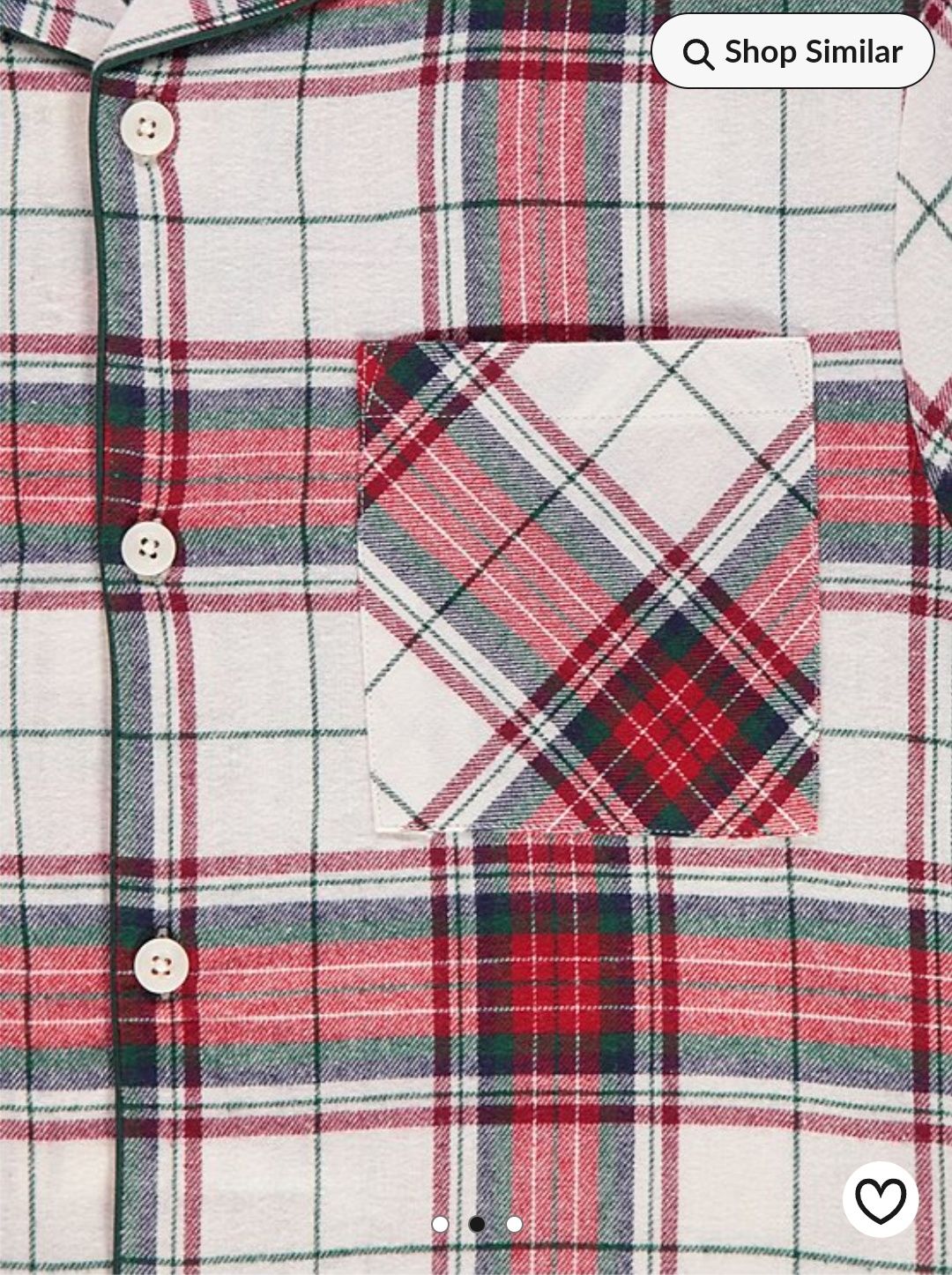 Чоловіча піжама George Christmas Red Checked Matching Family