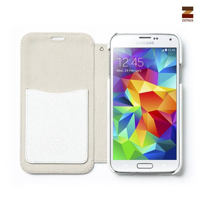 Etui Zenus Minimal Diary Samsung Galaxy S5 S5 Neo White