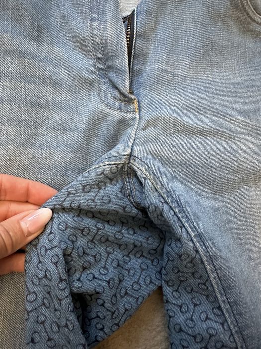Bryczesy jeansowe Horze 36 pełny lej silikonowy
