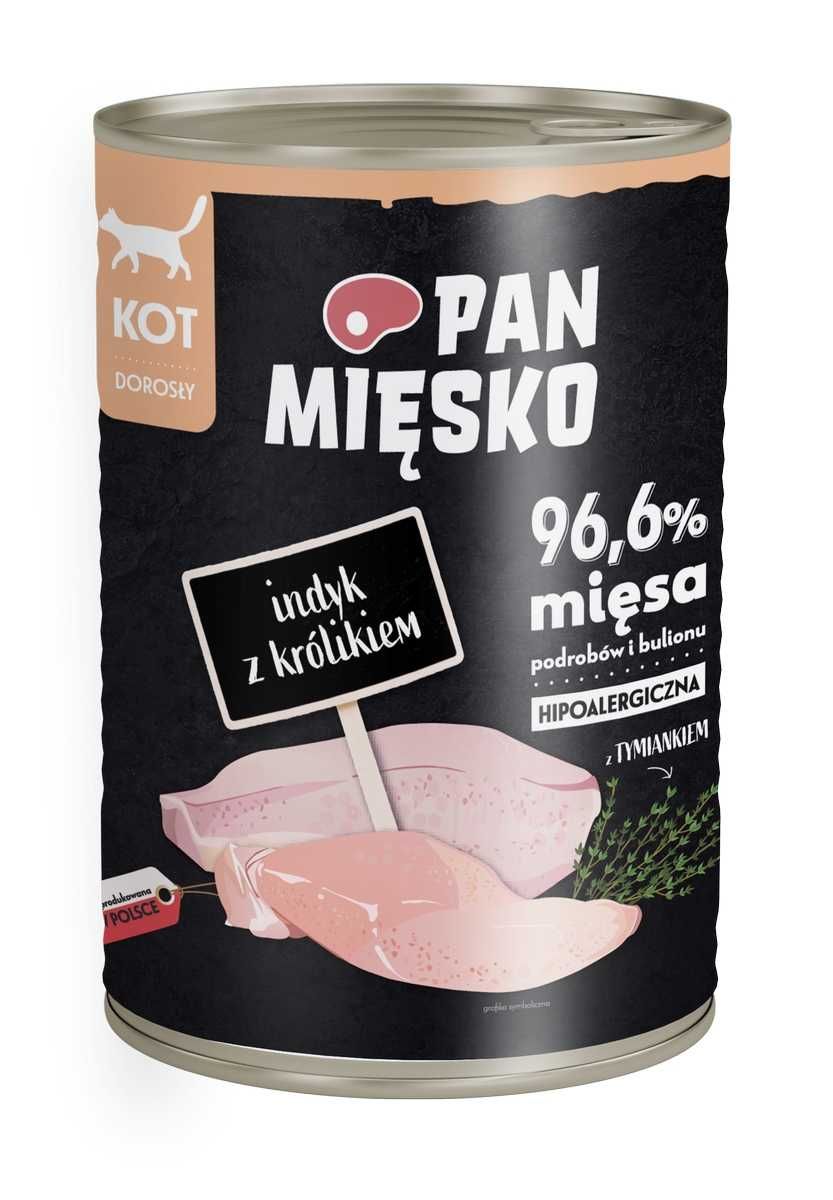 Karma dla kota Pan Mięsko 12 x 400g Mix Smaków