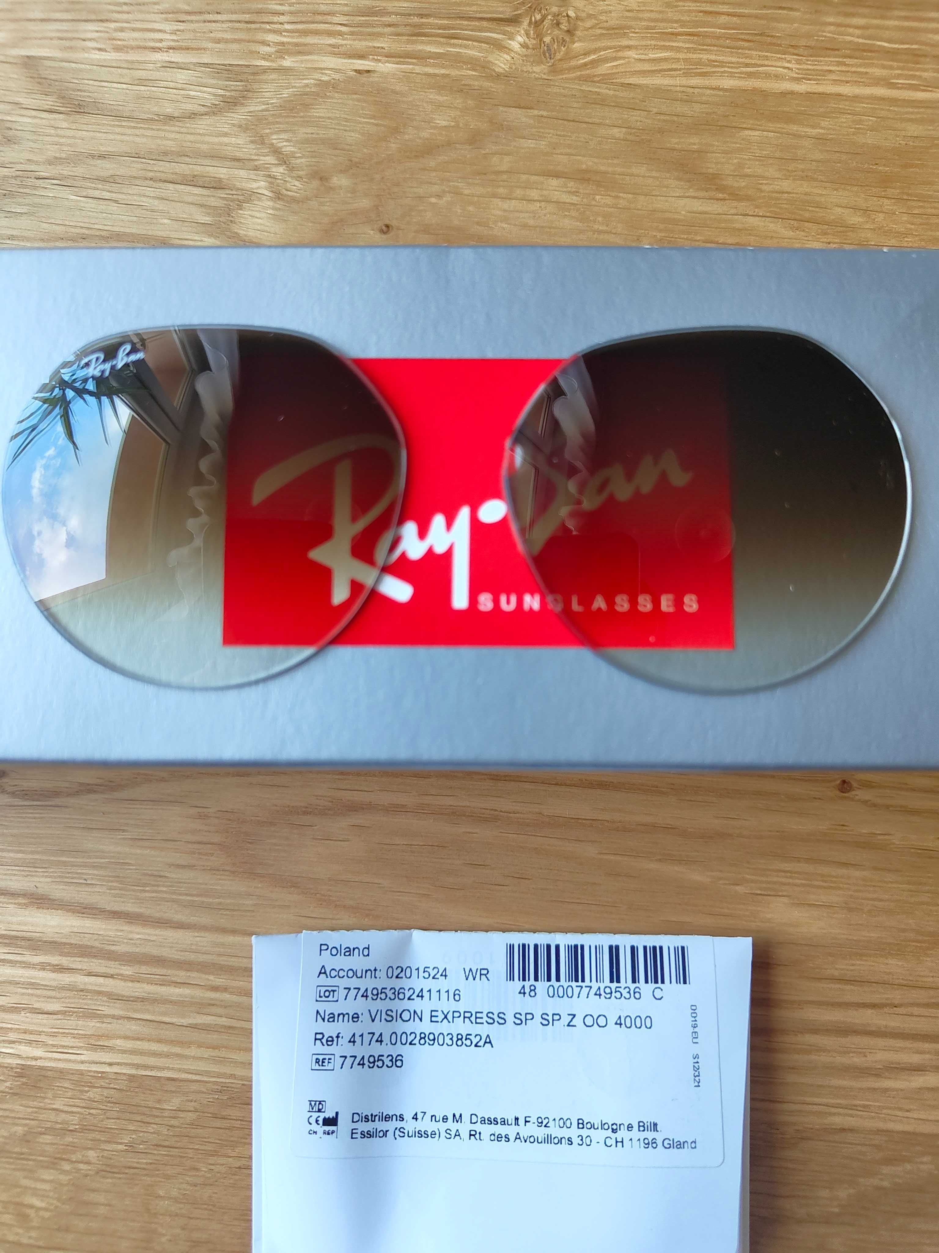 Szkła do Ray‑Ban Jack RB3565 – komplet (lewe + prawe)