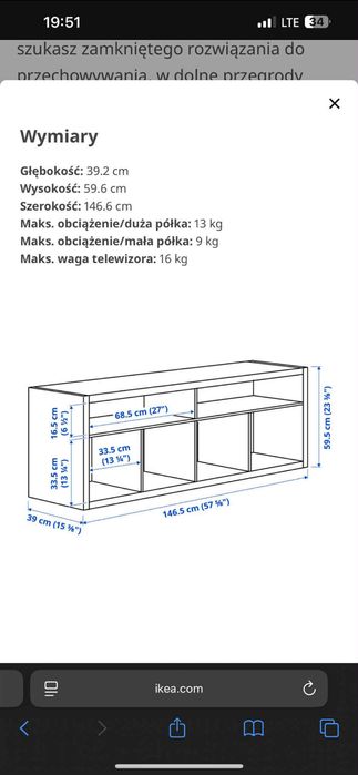 Pilnie ! Komoda czarna IKEA
