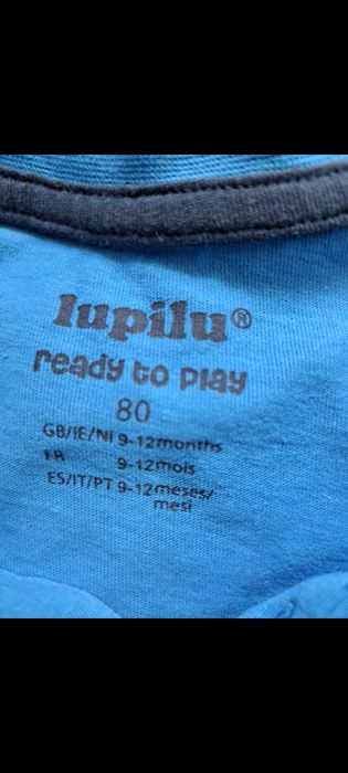 Zestaw rampers, pajacyk, lupilu, 80, granatowe