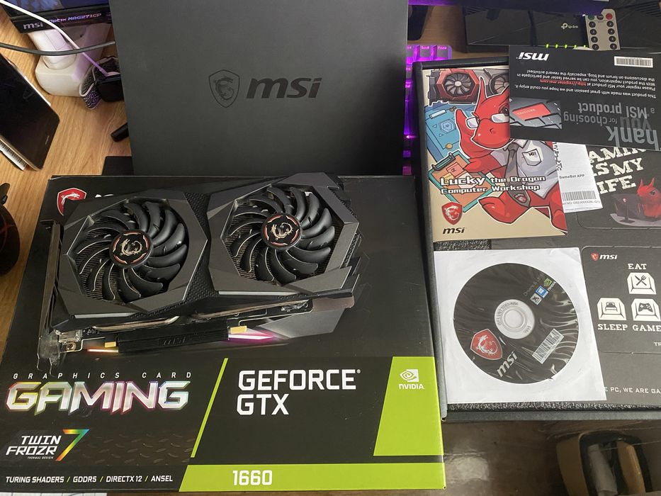 Відеокарта MSI gaming 1660 стан 10/10