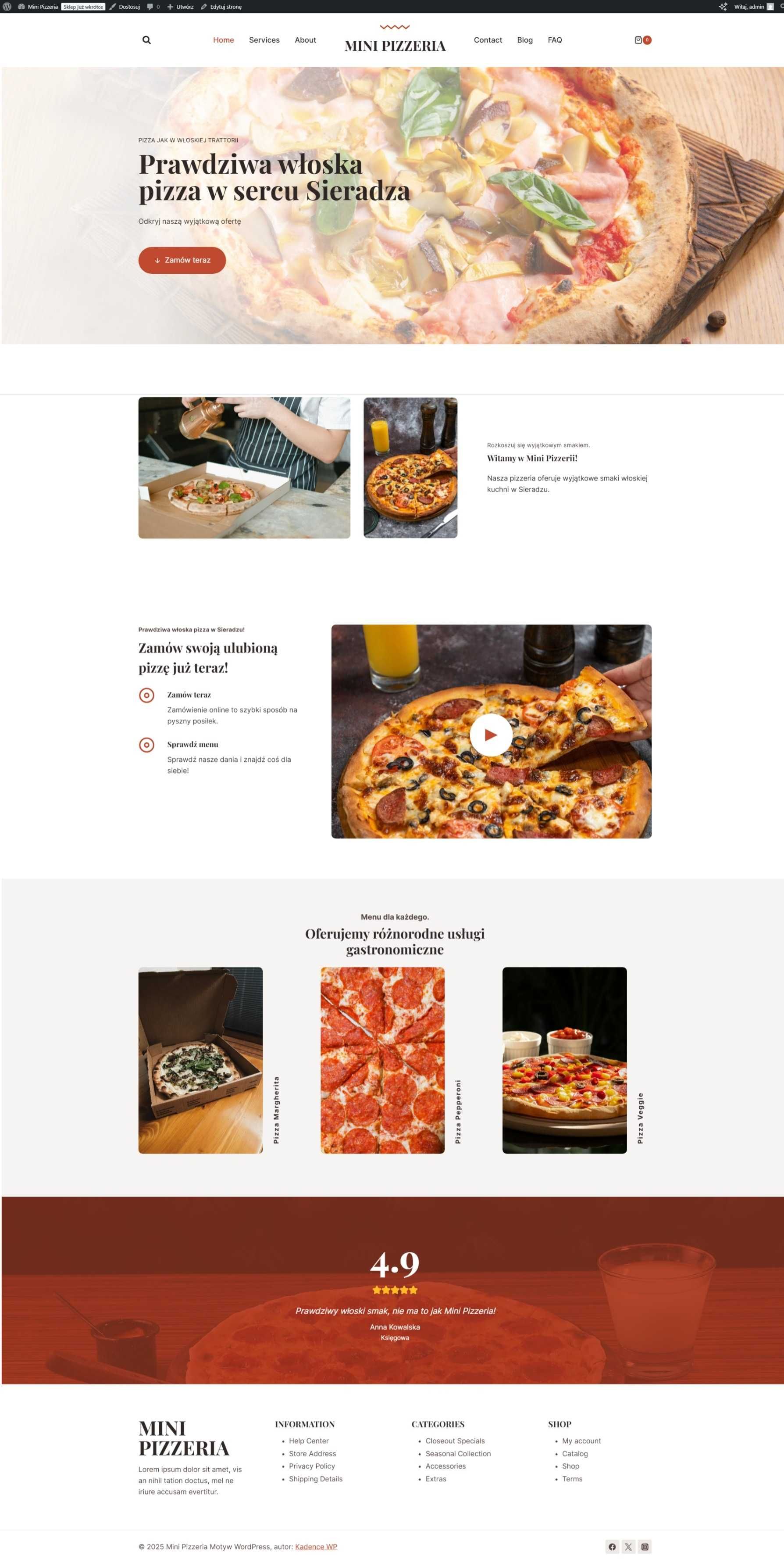 Strona Internetowa 250 ZŁ wizytówka WWW domena hosting grafika druk