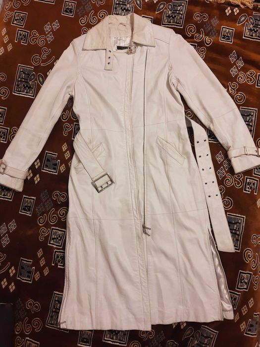 Тренч Guess, оригинал, натуральная кожа, размер М 42-46, плащ, пальто