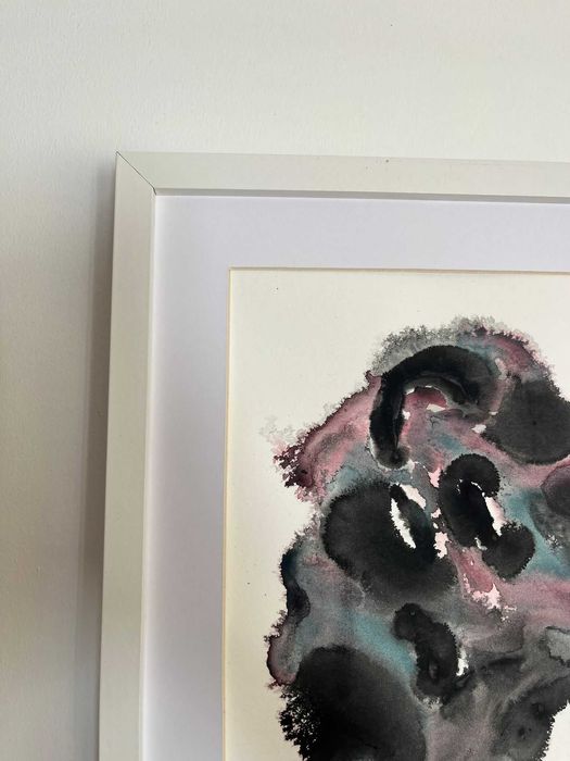 Pintura abstrata em acrílico