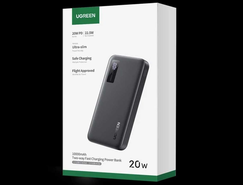 Повербанк UGREEN 10000mAh PD20W — компактний та швидкий + Подарунок!