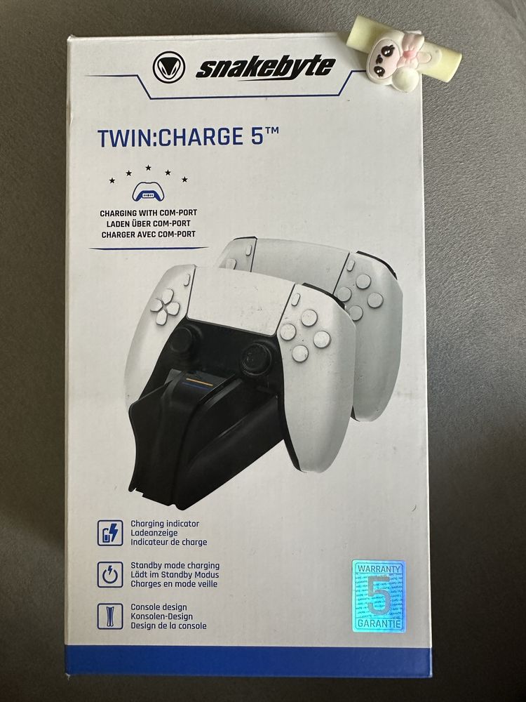 PS5 Twin Charge 5TM Snakebyte Ładowarka do Padów