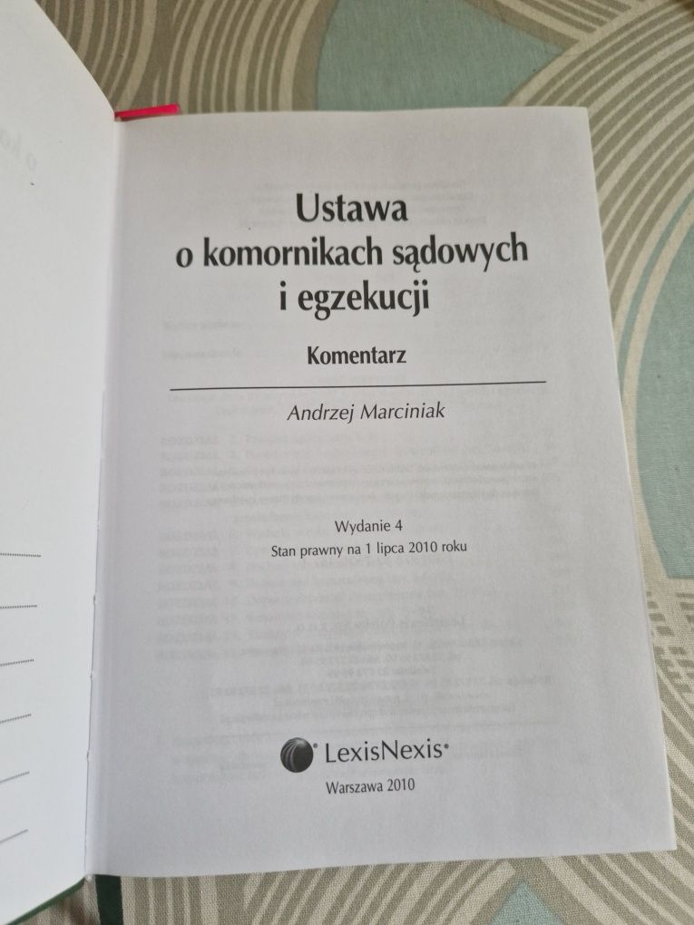 Ustawa o komornikach sądowych i egzekucji- Komentarz