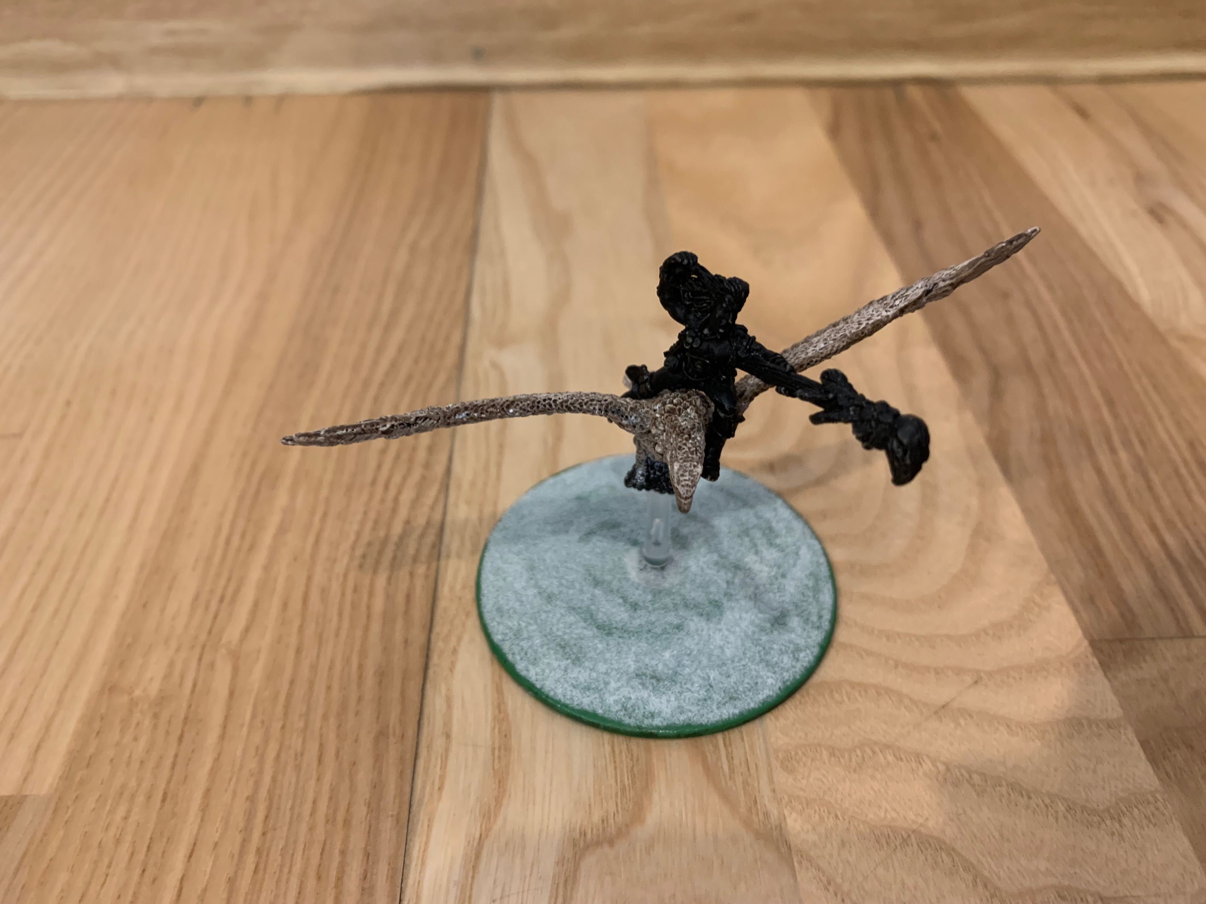 warhammer fantasy wood elves mage on war hawk metal old hammer