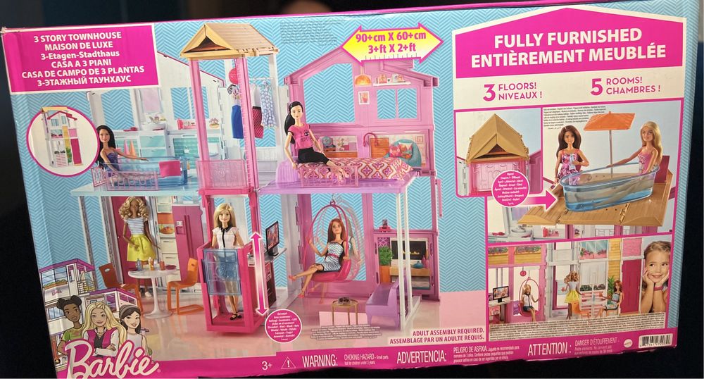 Mattel Barbie Townhouse Barbie Будинок мрії DLY32