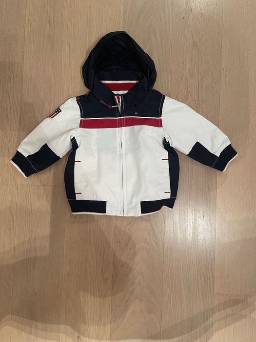 Biała dziecięca kurtka Tommy  Hilfiger