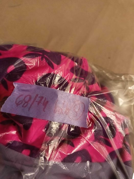 kostium strój kąpielowy z pieluchą do wody dopływnia na basen 68 74