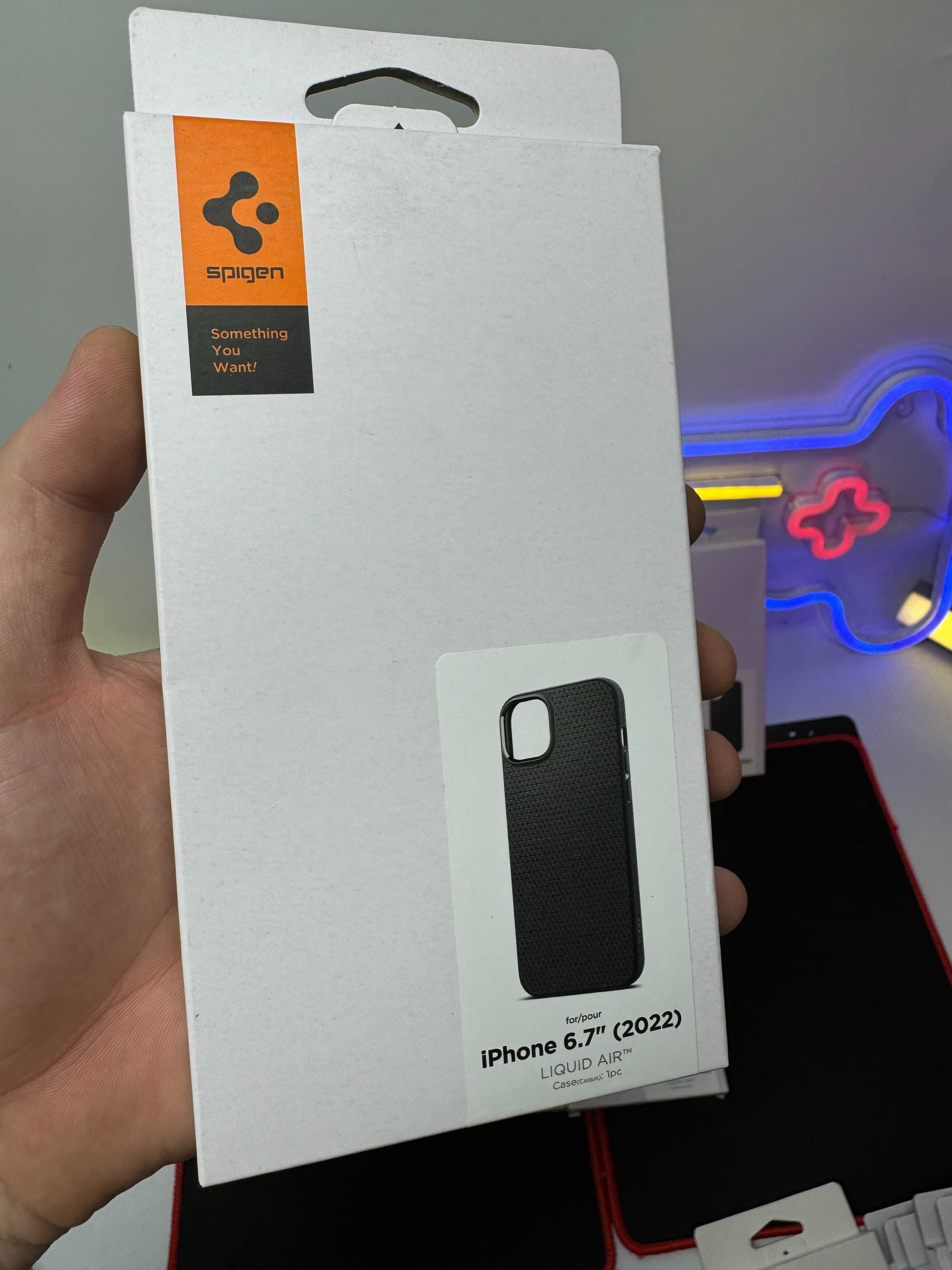Чохол Spigen для iPhone 14 Plus - Liquid Air, Matte Black (ACS04891)